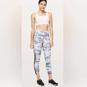 Lululemon Train Times Pant 25" Inseam Mesh Drawstring Springscape Obsidian